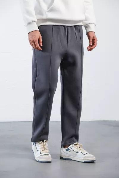 بنطال رياضي رجالي واسع من قماش ناعم