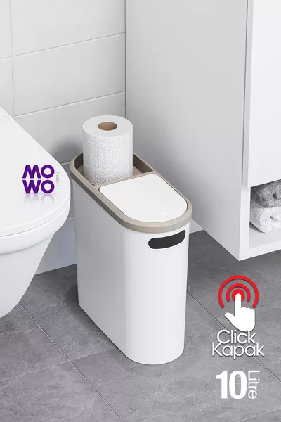 Клик Lt Бял кош за отпадъци, кухня, баня, тоалетна