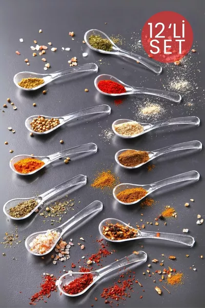 Комплект за подправки, мед и сервиращи лъжици Clear