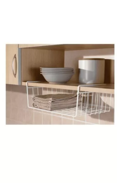 Cabinet Organizer Basket, Hanging Shelf Organizer Basket, Under Shelf Basket Kangaroo Shelf Basket