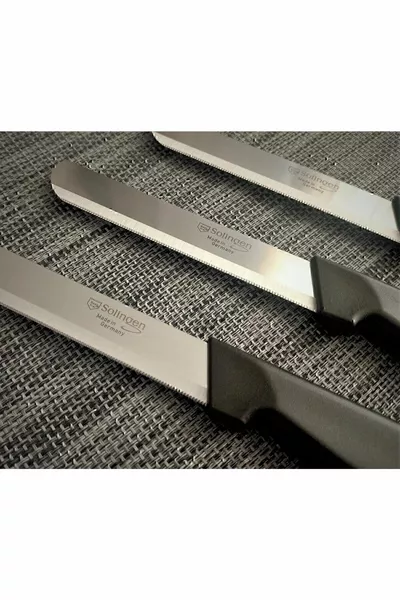 Micro Vegetable Chopping Knife Set of 3 Black