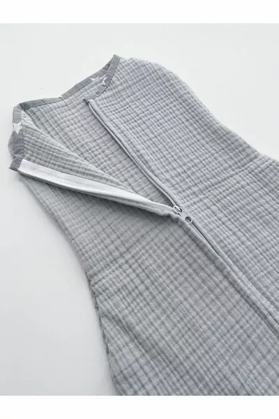 4-lagige, aus Baumwolle und antiallergischer Bambus-Musselin gefertigte Puckdecke