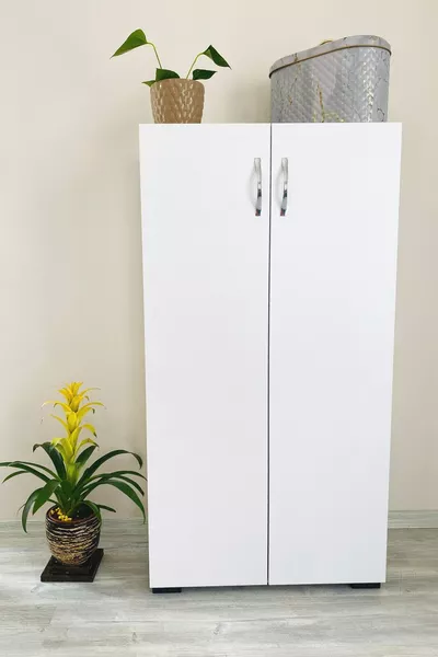 Irmak Multipurpose Cabinet Shoe Cabinet 2-Door 4-Compartment Shoe Storage