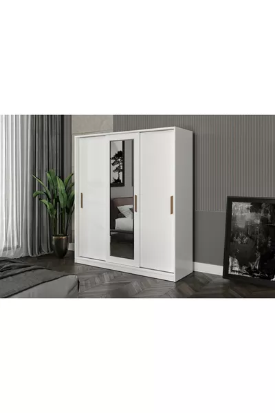 Blanca Tamamı Mdflam 3 Kapılı Sürgülü Gardrop