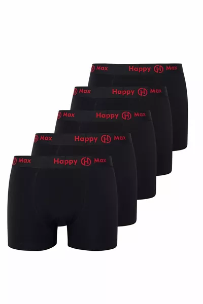 Erkek Boxer Pamuklu Renkli Premium 5'li Paket -1