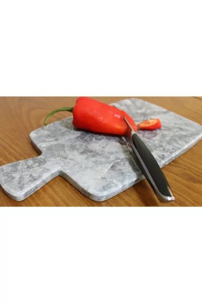 Lima Gri Dikdörtgen Mermer Kesme Tablası
