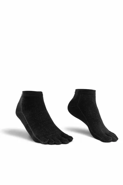 Мужские черные серебристые носки с пальцами, предотвращающие грибок