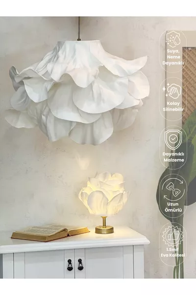 Modern Eva Anemon White Designer Pendant Chandelier