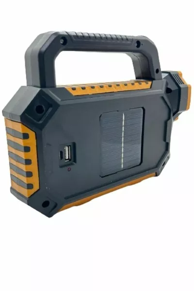 3-режимен слънчев слънчев панел Powerbank + USB изход ултра мощен LED акумулаторен фенер + прожектор