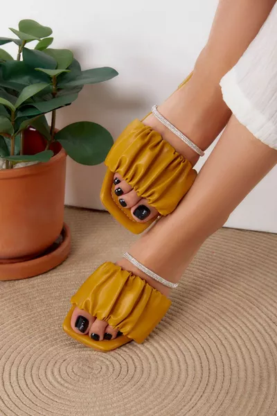 Women's Yellow Stone Slippers - 