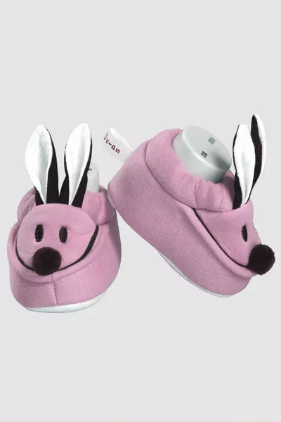 Baby 5 Hinzufügen 4 Zahlen Neugeborenes Kind Kaninchen Ohr Pompon Rutschfeste Panduf Kaninchen Stiefeletten 