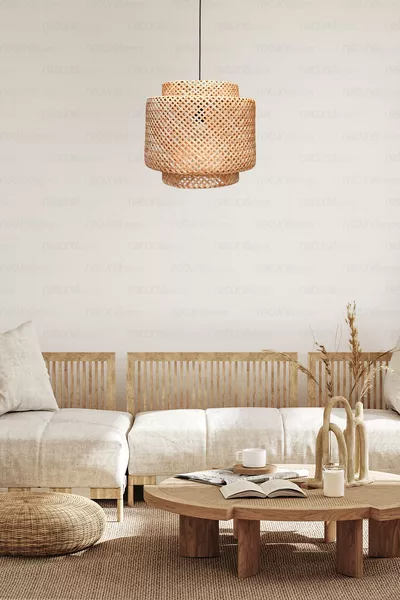 Sinnerlig Bamboo Chandelier cm - Scandinavian, Modern, Bohemian, Rattan Chandelier, Lighting