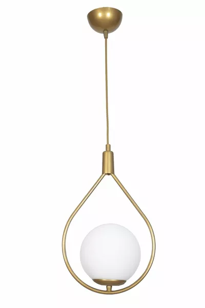 Deco Speciale Design Metalen Glaskroonluchter Verouderd Kleur Wit Glaskroonluchter Gang - Keuken - Woonkamer Enkele Hanglamp