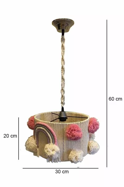 Макраме ручной работы люстра