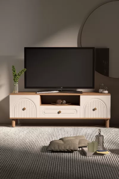 Bohem TV Unit Cm MDF N Striped Door