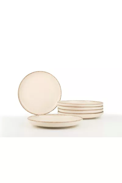 Moderna 6-delige  cm platte bord kaneel