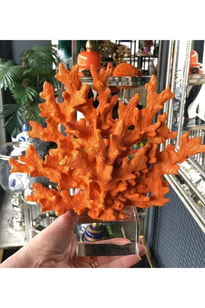 Polyester Coral Decoration / Orange