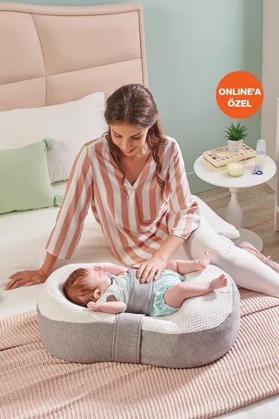 Унисекс детская кроватка бело-серая Juno®