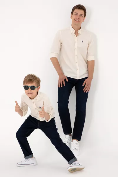 Мужская базовая рубашка с длинным рукавом Taş 