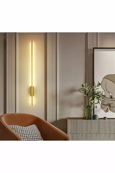 Battery-Powered Wall Light, Indoor Wall Sconce, 1 Piece, Antique Gold