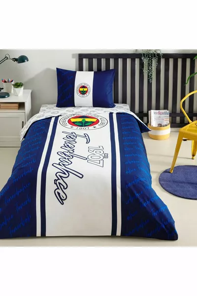 Fenerbahçe  Glow Set di Biancheria da Letto Singolo  con Lenzuolo con Angoli