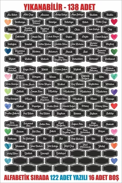 Nut Spice Legume Jar Label