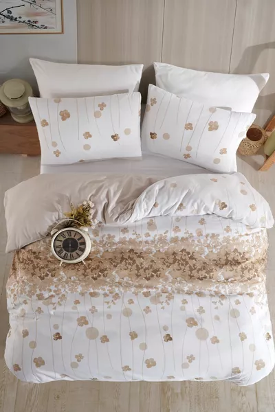 Katoenen Tweepersoons Dekbedovertrek Set | Zonder Laken |  Serie