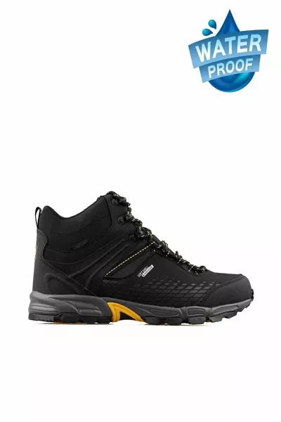 Чешуйки Hi B-5 Мужские ботинки Туфли -7Черный-желтый