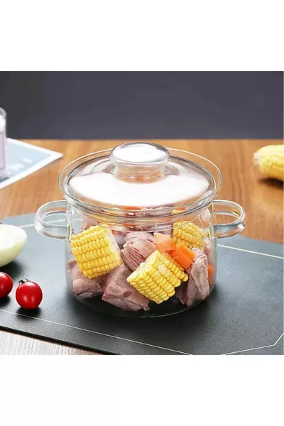 2 Liter Borosilicate Glass Pot