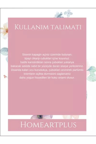 Babypuder Raumduft mit Bambusstäbchen Weicher und langanhaltender Duft  ml