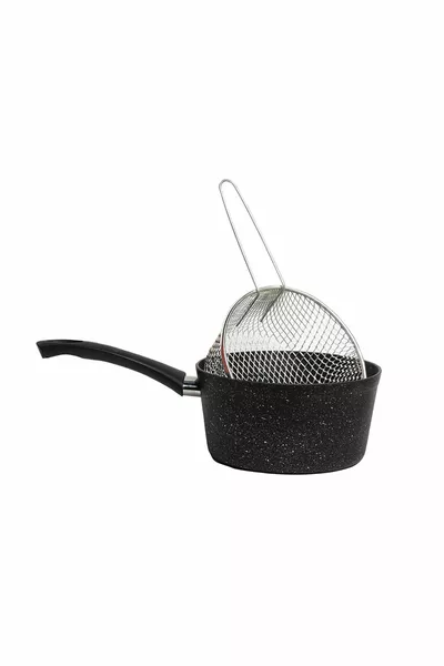 Тиган за пържене Melda Granit  см с кошница за пържени картофи