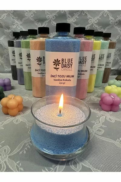 Bougie en poudre d'Inci ( mèches) Parfum Brise Océan Bleu  g, Cire en poudre, Cire sablée