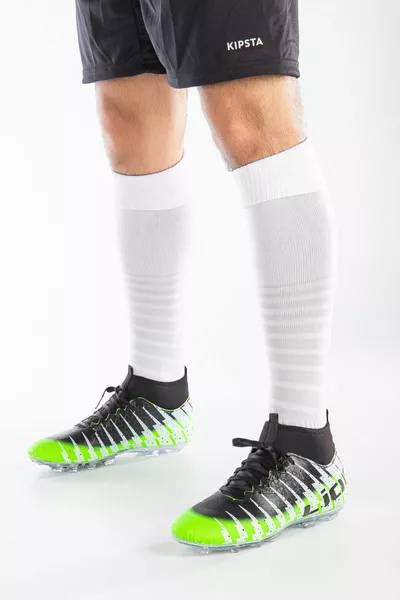 Unisex Socks Football Boots Green Black