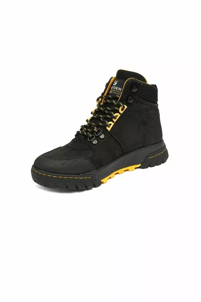 Дамски черни жълти водоустойчиви ботуши 