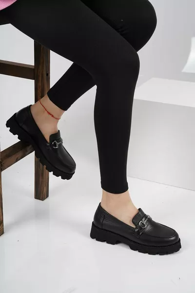 Echt lederen loafers voor dames 