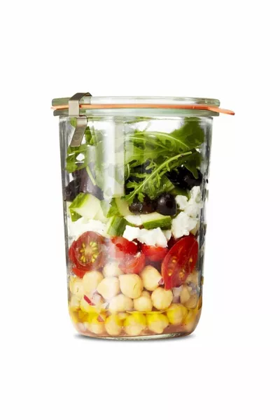 Lot de 2 bocaux en verre de  ml