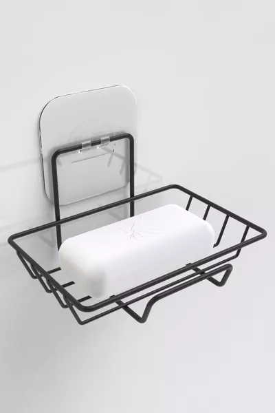 Klebender Dekorativer Seifenhalter Badezimmer Organizer Badezimmerhaken Zubehör Seifenhalter