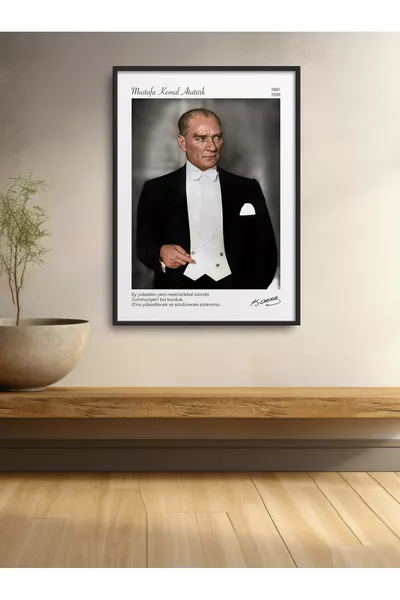 Zwarte Houten Lijst Poster met Lijst Artistieke Moderne Wanddecoratie (-ZWART)