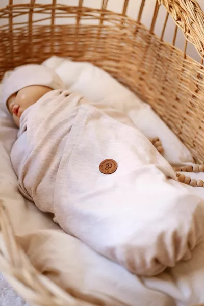 Първокласна памучна многофункционална пелена/одеяло (МЕК БЕЖ)