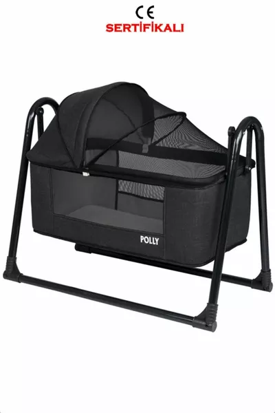 Lüks Keten Fileli Silinebilir Portatif Sallanır Anne Yanı Beşik Sepet Beşik Hamak Beşik