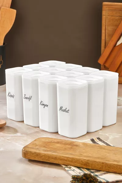 Комплект от  броя  мл вакуумни бурканчета с капак и етикет - Герметичен контейнер за подправки