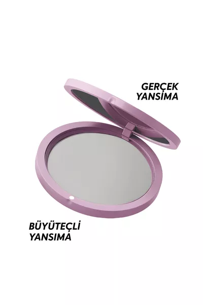 Miroir à Double Face avec Couvercle | Miroir de Poche | Miroir de Poche Portable | Mini Miroir de Maquillage | Rose