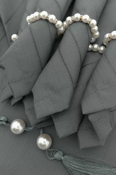 Colber Tablecloth Smoke Dinnerware Set