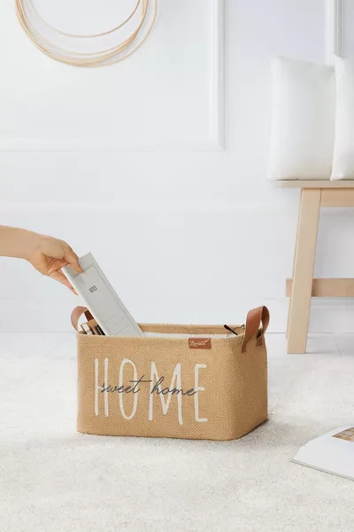 Мешок из джута для хранения белья и игрушек в детской комнате, складная корзина-органайзер 