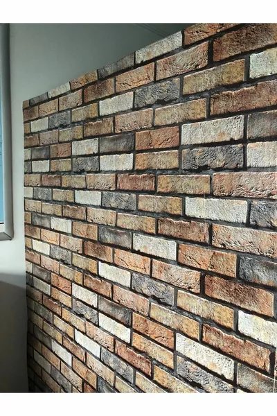 Bien  Taş Tuğla Desen Duvar Kağıdı 5, M²  Cm