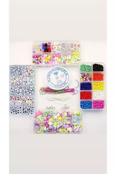  части комплект материали за хоби за изработка на бижута с мъниста