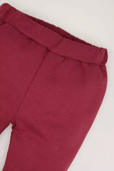 Baby Girl Waist Elastic Basic Plain Sweatpants AU