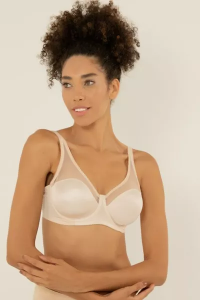 حمالة صدر مصغرة داعمة بتفاصيل تول مع دعامة