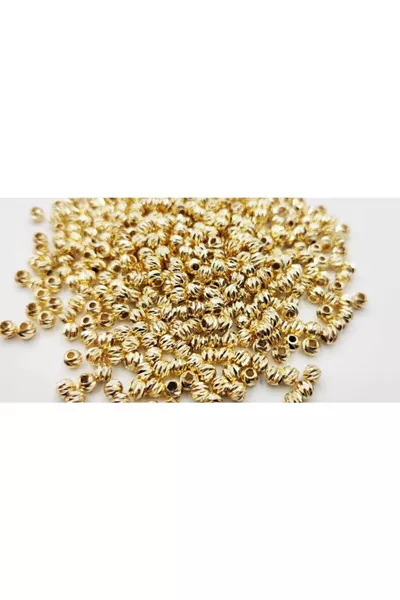 4 мм  штук золотые бусины Dorika, не темнеют, аксессуары для украшений
