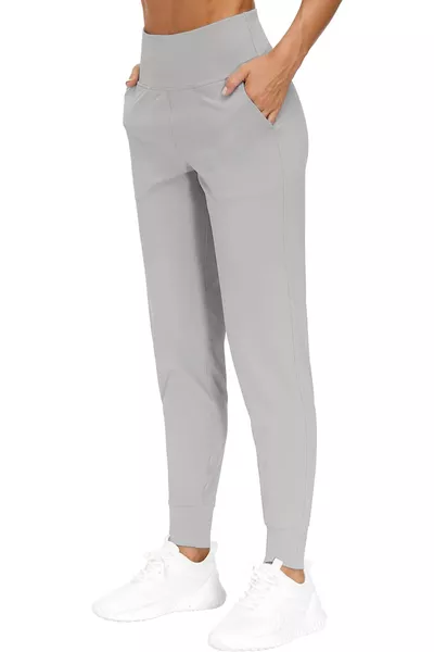 Women's High Waist Yoga Running Exercise Joggers Lightweight Sweatpants